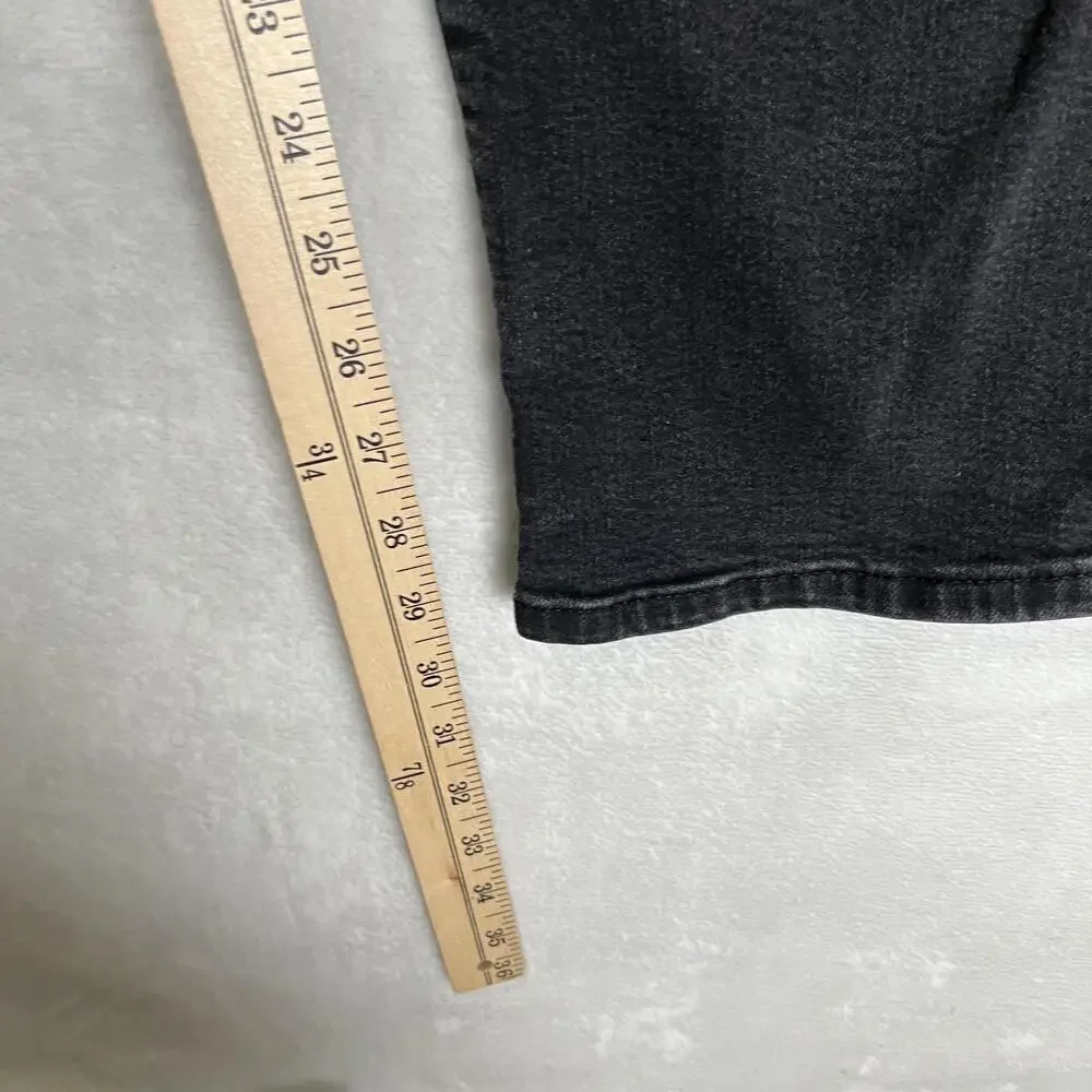 American Eagle Jeans Mens 33x30 Black Regular Straight Airflex+ Denim Faded